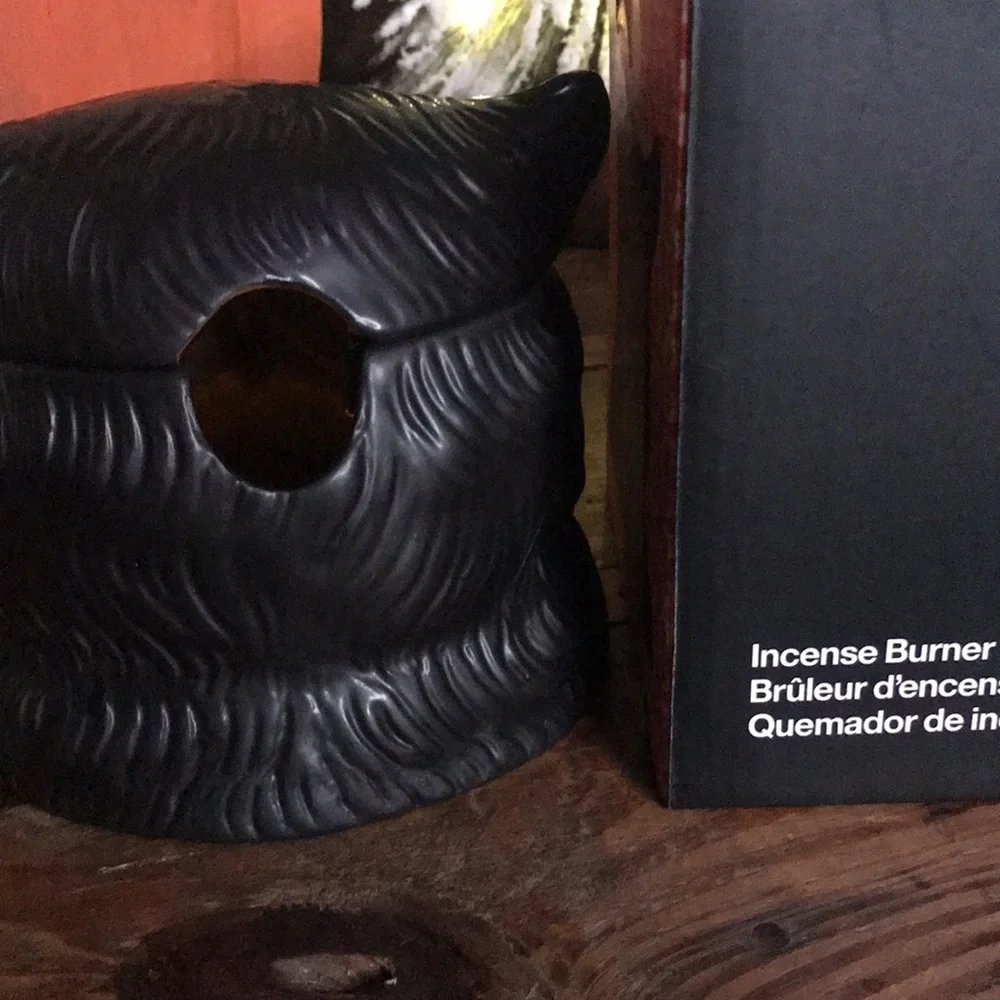 Crate&Barrel X PATCH NYC Collaboration Whimsical Black Owl Incense Burner 🦉